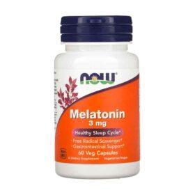 Mélatonine, 3 mg, 60 capsules végétales, Now Foods