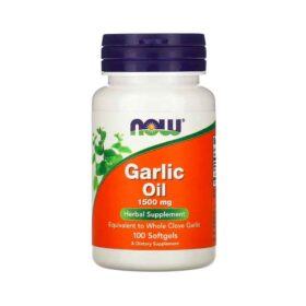 Huile d'ail (Garlic oil)1500 mg, 100 capsules à enveloppe molle ,  NOW Foods