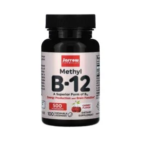 Jarrow Formulas, Méthyle B-12, Cerise, 500 µg, 100 pastilles à croquer