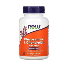 NOW Foods, Glucosamine et chondroïtine avec MSM, 90 capsules