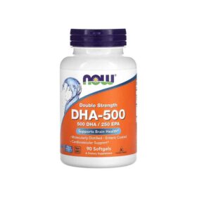 NOW Foods, Huile de poisson DHA-500, Double concentration, 90 capsules à enveloppe molle