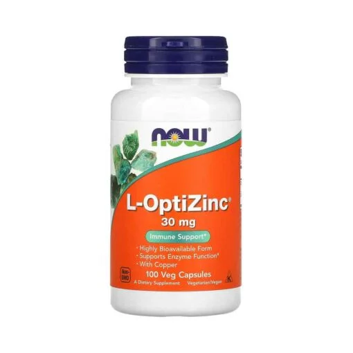 NOW Foods, L-OptiZinc, 30 mg, 100 gélules végétales
