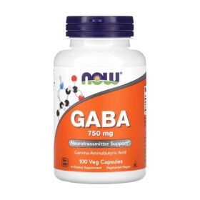 NOW Foods, GABA, 750 mg, 100 capsules végétariennes