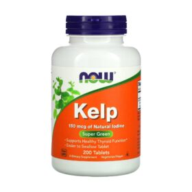Varech (kelp) ,150 µg, 200 comprimés , NOW Foods