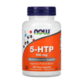 5-HTP, 100 mg, 120 capsules végétariennes , NOW Foods