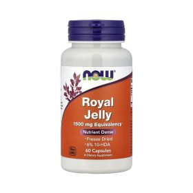 NOW Foods, Gelée royale, 60 capsules (500 mg pièce)