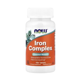 NOW Foods, Complexe de fer, 100 comprimés