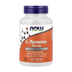 NOW Foods L‑Tyrosine 500 mg – 120 Capsules