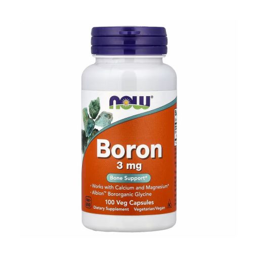 NOW Foods Bore (Boron) 3 mg – 100 capsules végétales