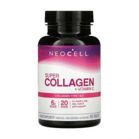 Neocell, Super collagène + C, 120 comprimés