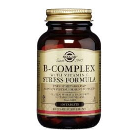 Solgar B-complex avec formule anti-stress à la vitamine C, 100 comprimés