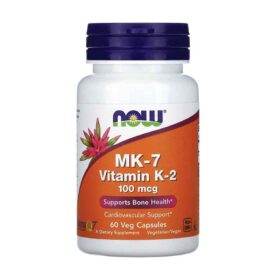 NOW Foods Vitamine K2 MK-7 100 µg – 60 capsules végétales