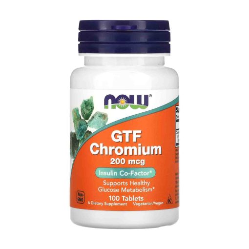 NOW Foods Chrome GTF 200 µg – 100 comprimés