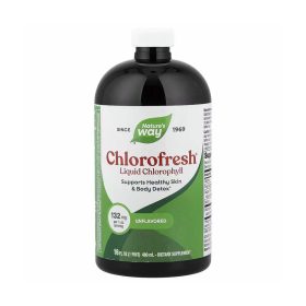 Nature's Way, Chlorofresh, Chlorophylle liquide, Sans arôme, 132 mg, 480 ml