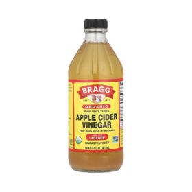 Bragg, Vinaigre de cidre de pomme biologique avec la « mère », crue non filtrée, 473 ml