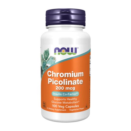 NOW Foods Picolinate de chrome 200 µg – 100 capsules végétales
